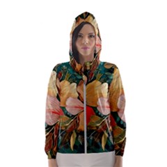  Floral Design 03 Women s Hooded Windbreaker