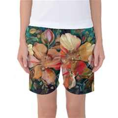  Floral Design 03 Women s Basketball Shorts