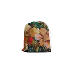  Floral Design 03 Drawstring Pouch (xs)