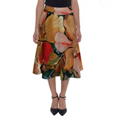  Floral Design 03 Perfect Length Midi Skirt