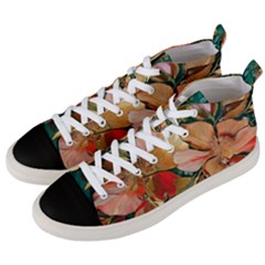  Floral Design 03 Men s Mid-top Canvas Sneakers