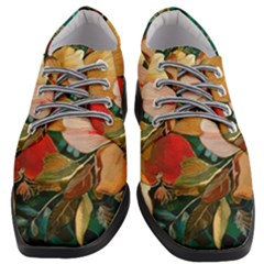  Floral Design 03 Women Heeled Oxford Shoes