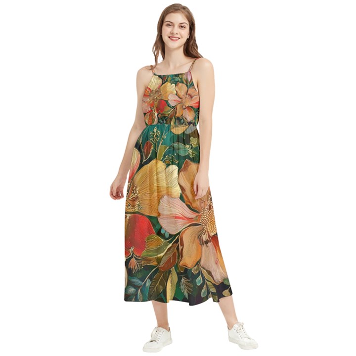  Floral Design 03 Boho Sleeveless Summer Dress