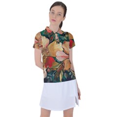  Floral Design 03 Women s Polo T-shirt