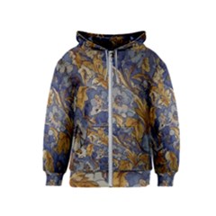  Floral Design Kids  Zipper Hoodie