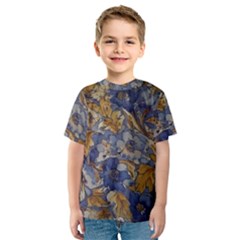  Floral Design Kids  Sport Mesh T-shirt