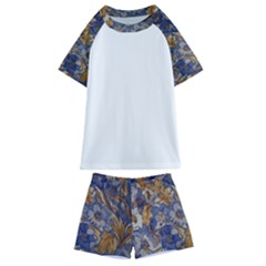 Floral Design 04 Kids  Swim T-shirt And Shorts Set