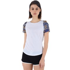 Floral Design 04 Back Cut Out Sport T-shirt