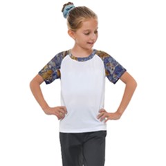 Floral Design 04 Kids  Mesh Piece T-shirt