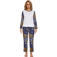 Floral Design 04 Womens  Long Sleeve Lightweight Pajamas Set