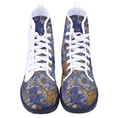 Floral Design 04 Kid s High-top Canvas Sneakers