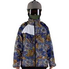 Floral Design 04 Men s Zip Ski And Snowboard Waterproof Breathable Jacket