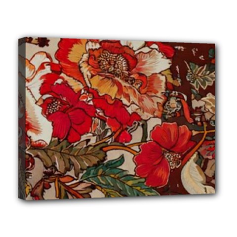 Floral Design 05 Canvas 14  X 11  (stretched)