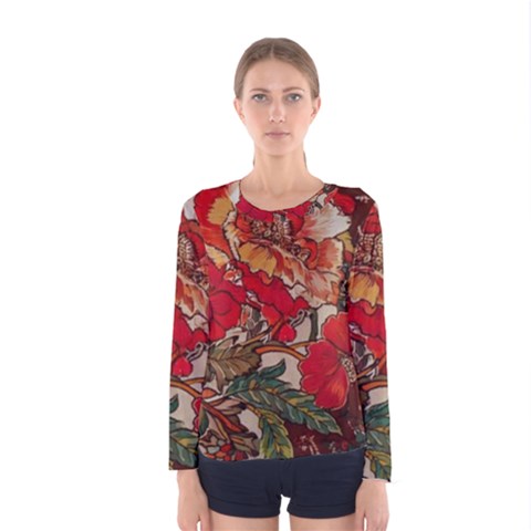 Floral Design 05 Women s Long Sleeve T-shirt by myclothy