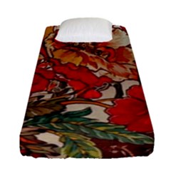 Floral Design 05 Fitted Sheet (single Size)