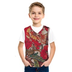 Floral Design 05 Kids  Basketball Tank Top