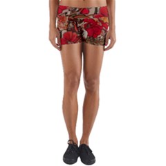 Floral Design 05 Yoga Shorts