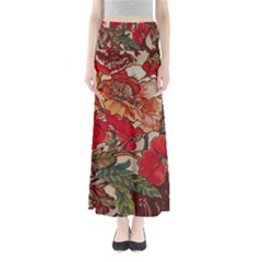 Floral Design 05 Full Length Maxi Skirt