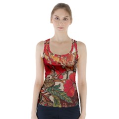 Floral Design 05 Racer Back Sports Top