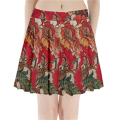 Floral Design 05 Pleated Mini Skirt