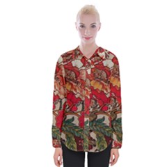 Floral Design 05 Womens Long Sleeve Shirt