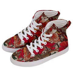 Floral Design 05 Women s Hi-top Skate Sneakers by myclothy