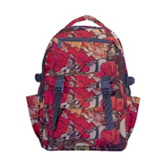 Floral Design 05 Carry-on Double Buckle Travel Backpack by myclothy