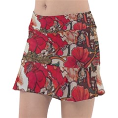 Floral Design 05 Classic Tennis Skirt