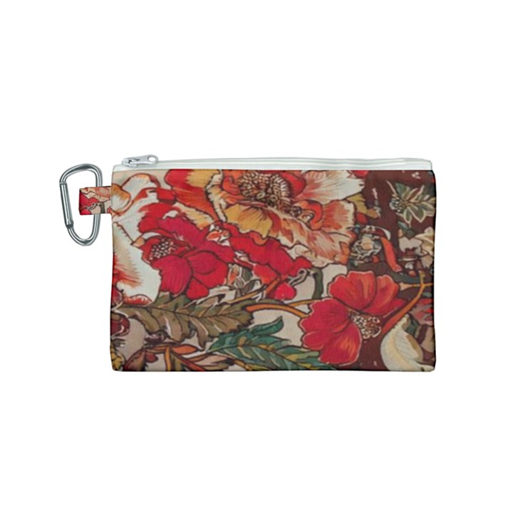 Floral Design 05 Canvas Cosmetic Bag (Small)