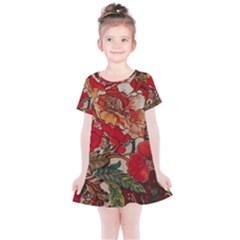 Floral Design 05 Kids  Simple Cotton Dress