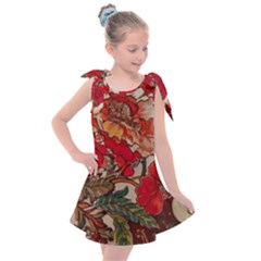 Floral Design 05 Kids  Tie Up Tunic Dress