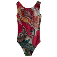 Floral Design 05 Kids  Cut-out Back One Piece Swimsuit