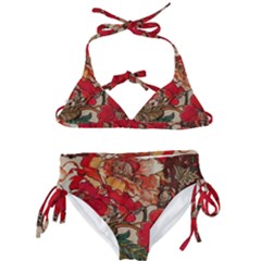 Floral Design 05 Kids  Classic Bikini Set by myclothy