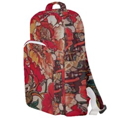 Floral Design 05 Double Compartment Backpack by myclothy