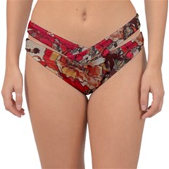 Floral Design 05 Double Strap Halter Bikini Bottoms