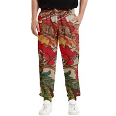 Floral Design 05 Men s Elastic Waist Pants