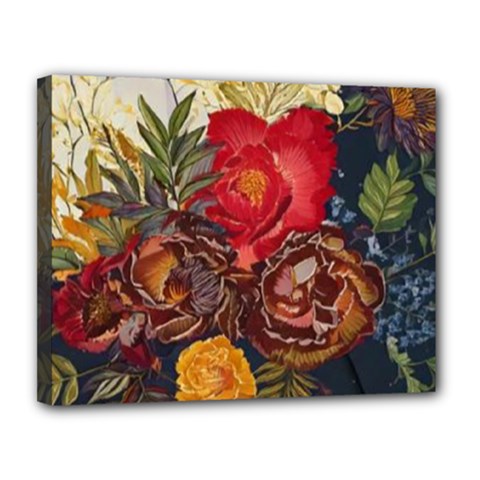 Floral Design 06 Canvas 14  X 11  (stretched)