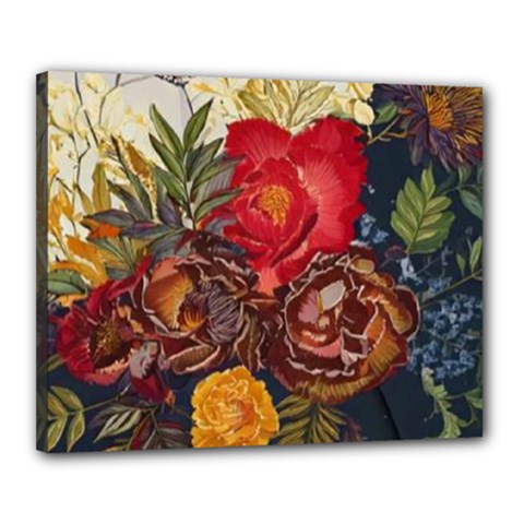 Floral Design 06 Canvas 20  X 16  (stretched)