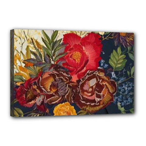 Floral Design 06 Canvas 18  X 12  (stretched)