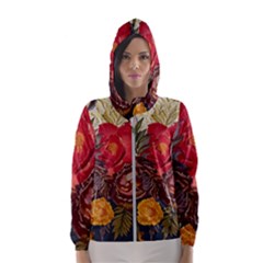 Floral Design 06 Women s Hooded Windbreaker