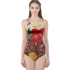 Floral Design 06 One Piece Swimsuit