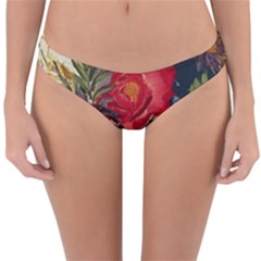 Floral Design 06 Reversible Hipster Bikini Bottoms