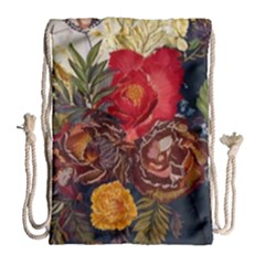 Floral Design 06 Drawstring Bag (large)