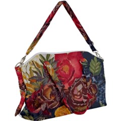 Floral Design 06 Canvas Crossbody Bag