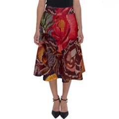 Floral Design 06 Perfect Length Midi Skirt