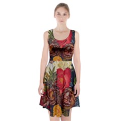 Floral Design 06 Racerback Midi Dress