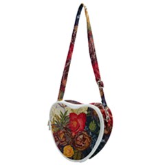 Floral Design 06 Heart Shoulder Bag