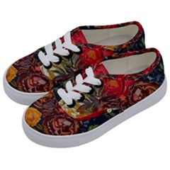 Floral Design 06 Kids  Classic Low Top Sneakers