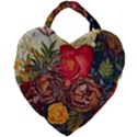 Floral Design 06 Giant Heart Shaped Tote View1