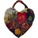 Floral Design 06 Giant Heart Shaped Tote View2